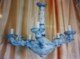 Baroque chandelier blue
